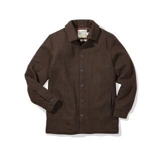 Grayers Watson Padded Car Coat - Chocolate Burgundy Mens XXL Retro